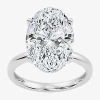 Signature By Modern Bride (F / Vs2) Womens 10 1/10 Ct. T.W. Lab Grown White Diamond 14K Gold Oval Engagement Ring