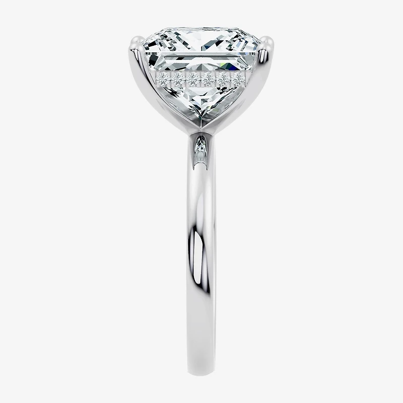 Signature By Modern Bride (F / Vs2) Womens 1/10 Ct. T.W. Lab Grown White Diamond 14K Gold Engagement Ring