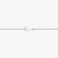 (F / Vs2) Womens White Diamond Sterling Silver 18 Inch Tennis Necklace