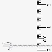 (F / Vs2) Womens White Diamond Sterling Silver 18 Inch Tennis Necklace