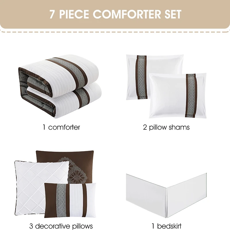 Stratford Park Keegan 7pc Lightweight Comforter Set