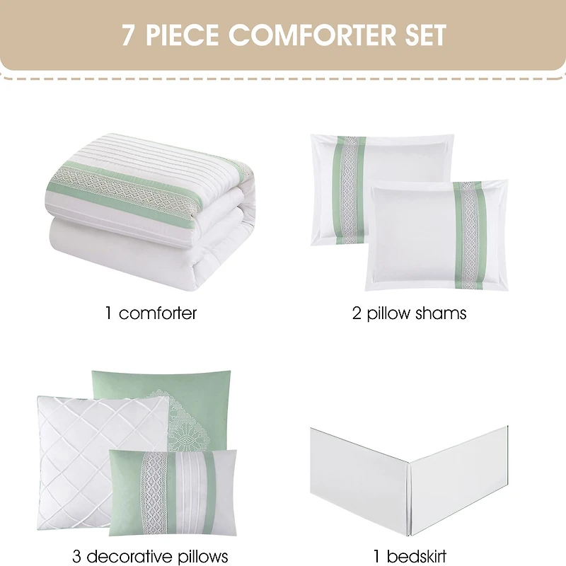 Stratford Park Keegan 7pc Lightweight Comforter Set