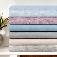 SUPERIOR® Melange Chambray Plain Weave Deep Pocket Sheet Set