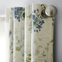Martha Stewart Westchester Print Grommet Top Blackout Single Curtain Panel