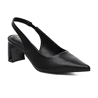 Nicole Miller Kelty Womens Pointed Closed Toe Block Heel Pumps