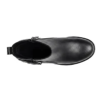 Pop Womens Elspeth Block Heel Booties
