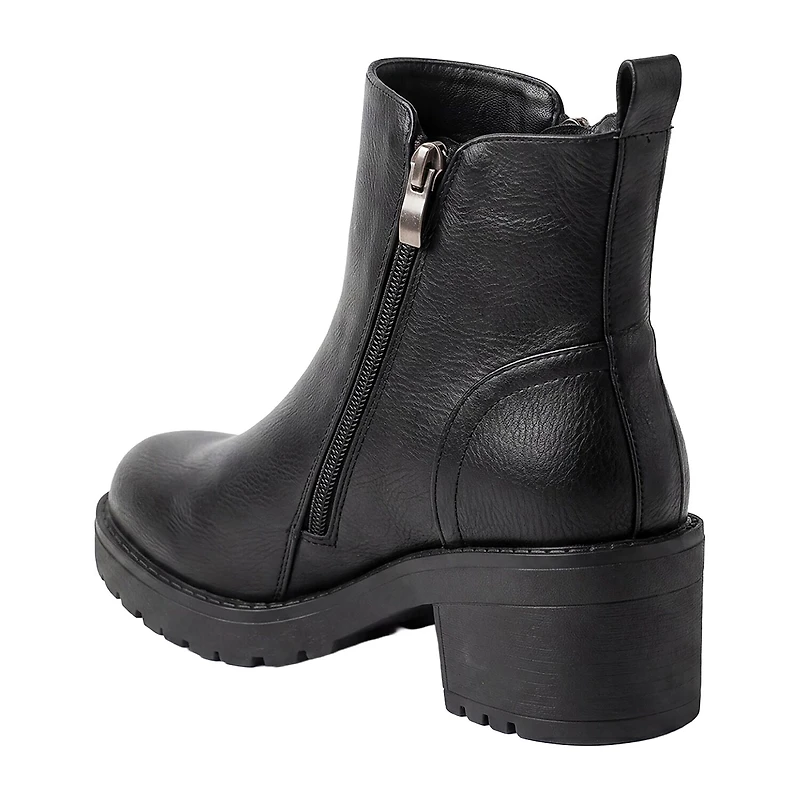 Pop Womens Elspeth Block Heel Booties
