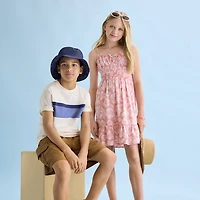 Thereabouts Little & Big Kid Girls Sleeveless Spaghetti Straps A-Line Dress