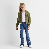 Thereabouts Little & Big Kid Girls Fleece Ultra Lightweight Bomber Jacket