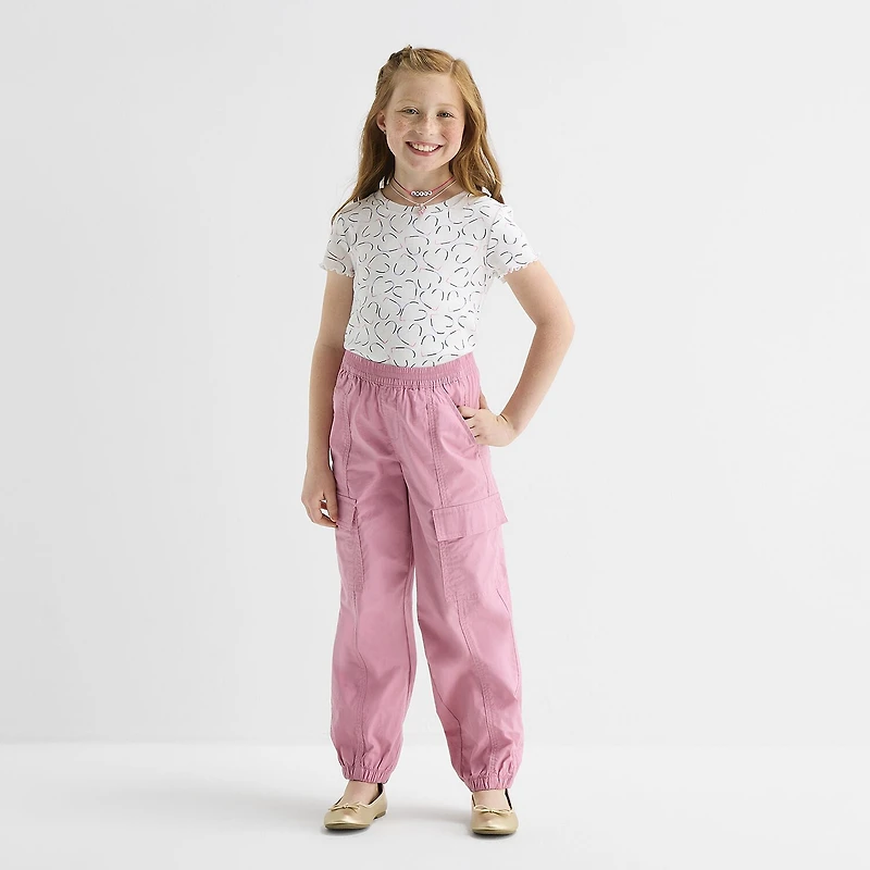 Thereabouts Girls Mid Rise Cuffed Cargo Pant