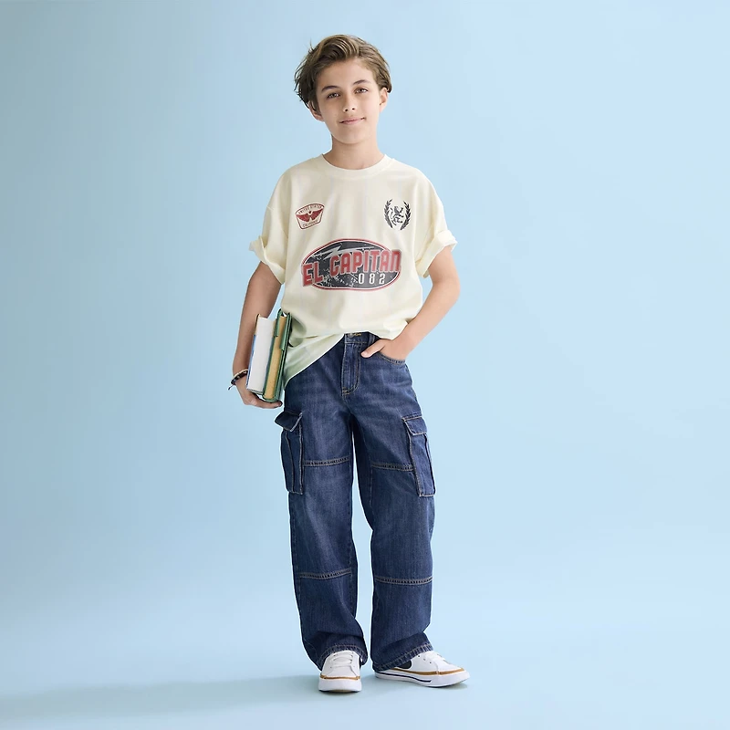 Thereabouts Little & Big Kid Boys Crew Neck Short Sleeve Jersey