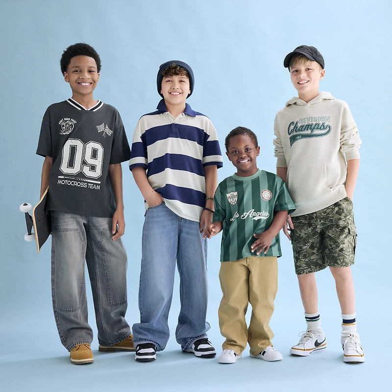 Thereabouts Little & Big Kid Boys Adjustable Waist Baggy Fit Jean