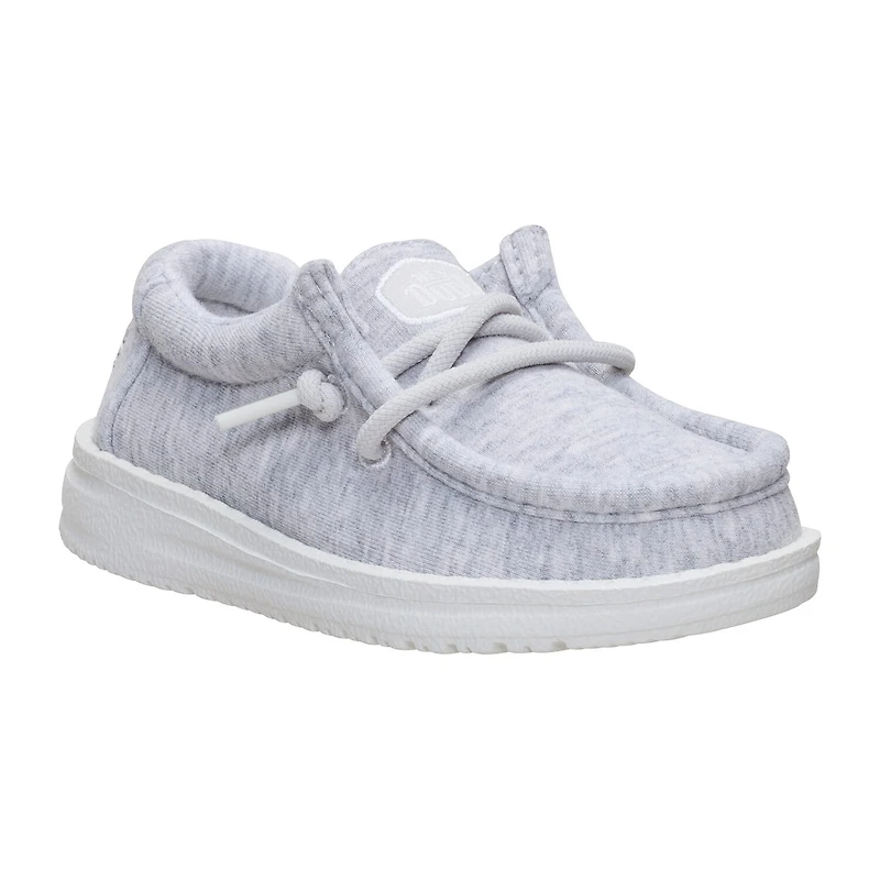 HEYDUDE Wally Stretch Jersey Toddler Boys Round Closed Toe Slip-On Shoe