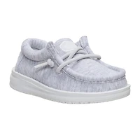 HEYDUDE Wally Stretch Jersey Toddler Boys Round Closed Toe Slip-On Shoe