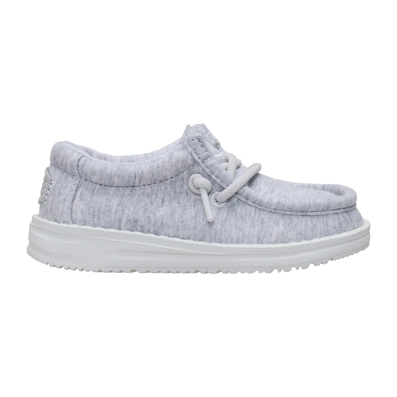 HEYDUDE Wally Stretch Jersey Toddler Boys Round Closed Toe Slip-On Shoe