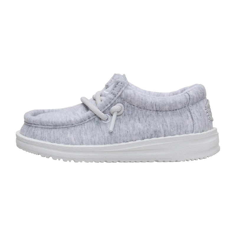 HEYDUDE Wally Stretch Jersey Toddler Boys Round Closed Toe Slip-On Shoe