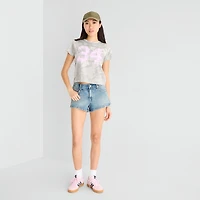 Arizona Womens 2 1/2" Mid Rise Juniors Denim Short