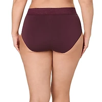 Bali Comfort Revloution Modern Seamless Lace Trim Brief Panty Dfmlbf