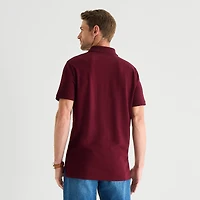 St. John's Bay Premium Stretch Mens Classic Fit Short Sleeve Polo Shirt