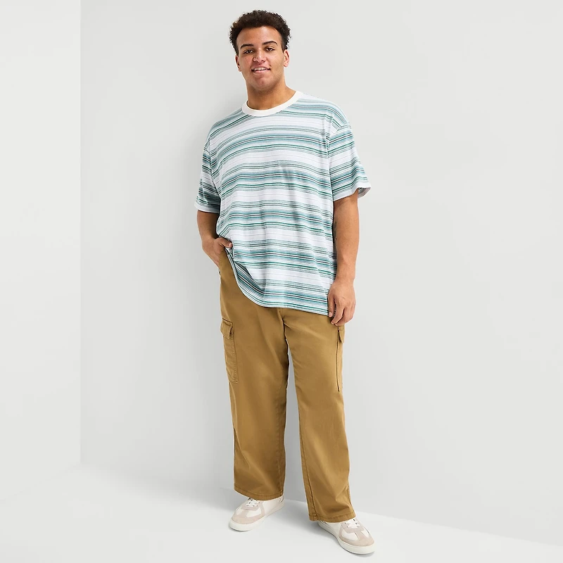 Arizona Mens Crew Neck Short Sleeve Big and Tall T-Shirt