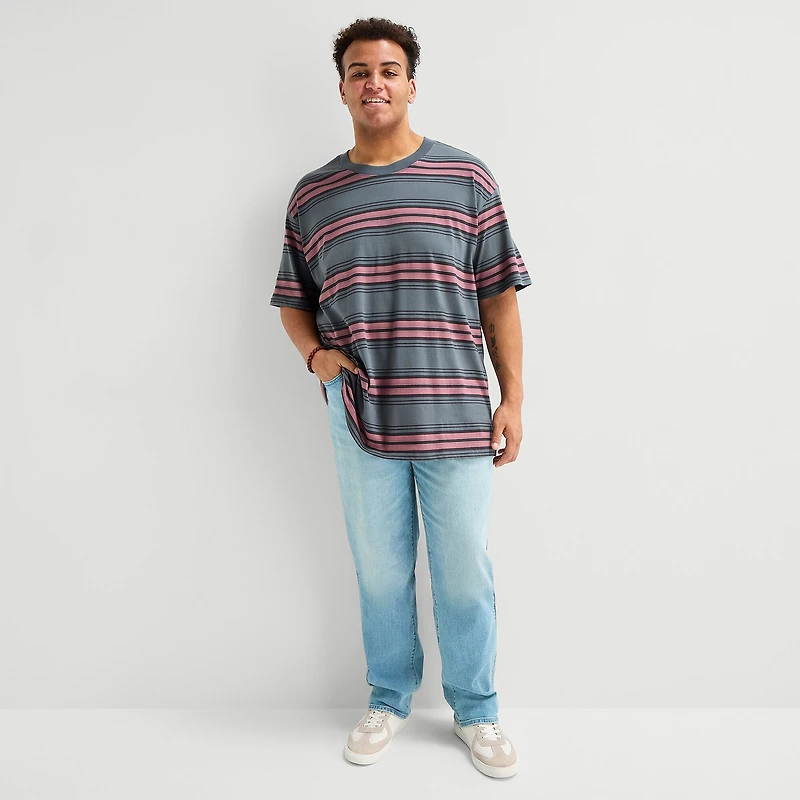 Arizona Mens Crew Neck Short Sleeve Big and Tall T-Shirt