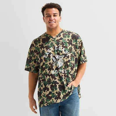 Arizona Mens V Neck Short Sleeve Big and Tall Jersey