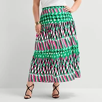 Bold Elements Womens Plus High Waist Skirt