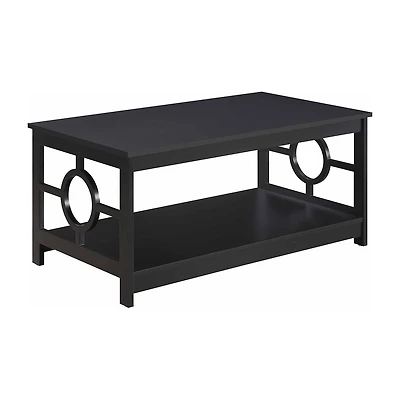 Convenience Concepts Ring Living Room Collection Storage Coffee Table
