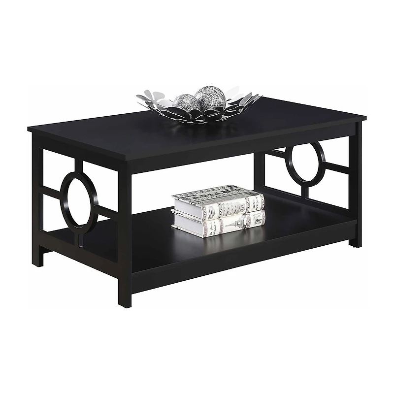 Convenience Concepts Ring Living Room Collection Storage Coffee Table