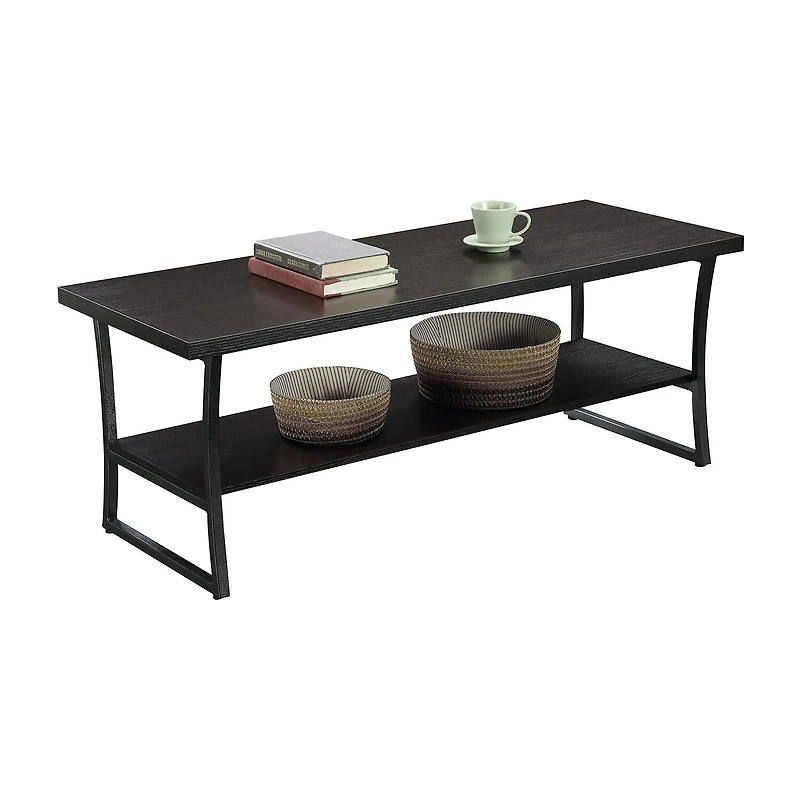 Convenience Concepts X Calibur Living Room Collection Metal Coffee Table