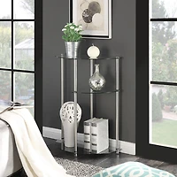 Convenience Concepts Designs2go Living Room Collection Glass Console Table