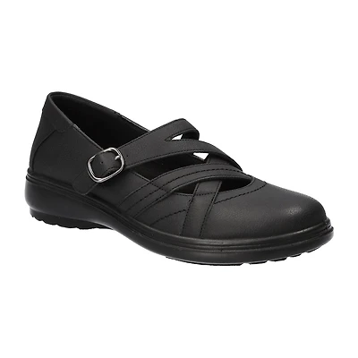 Easy Street Wise Womens Round Mary Jane Shoes