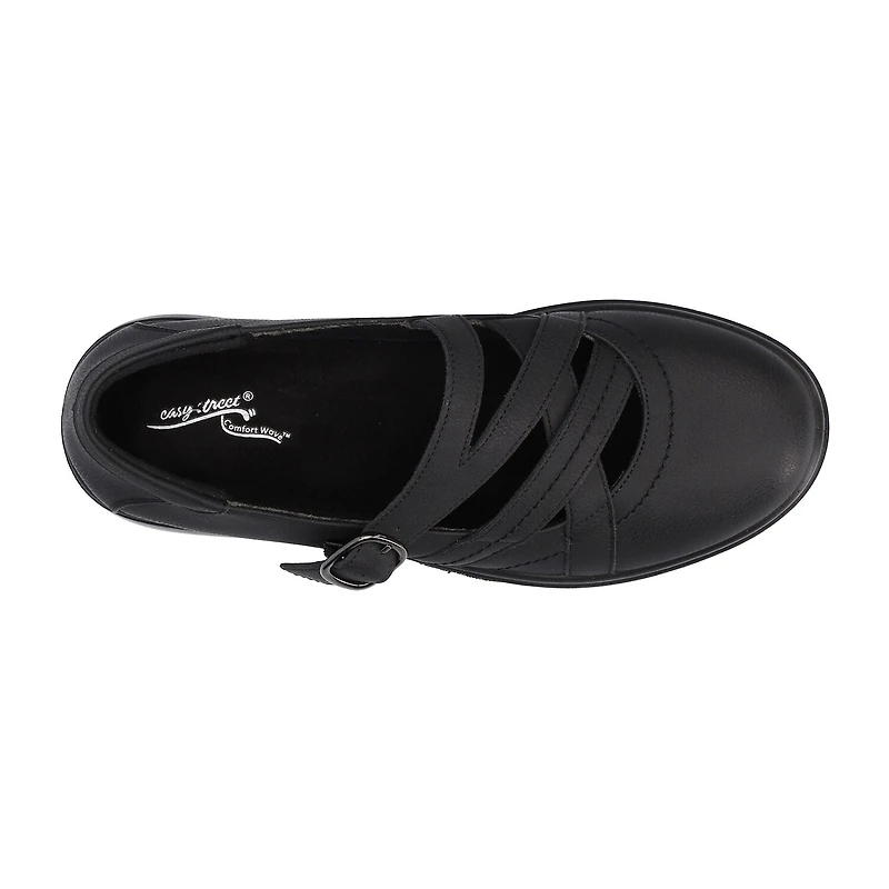 Easy Street Wise Womens Round Mary Jane Shoes
