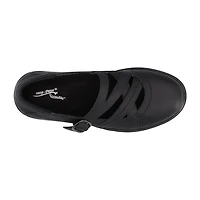 Easy Street Wise Womens Round Mary Jane Shoes