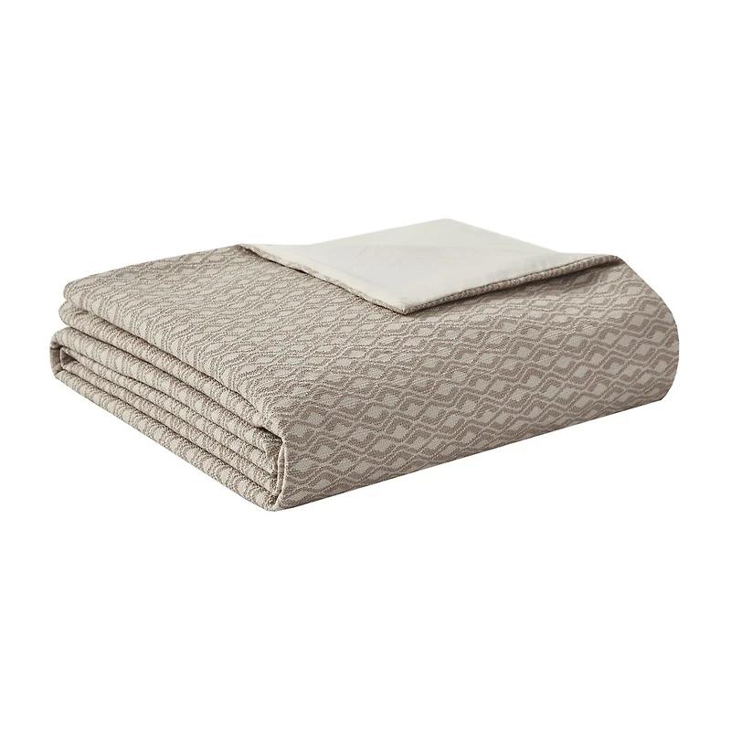 Madison Park Signature Grace Geometric Oversized Jacquard Comforter Set