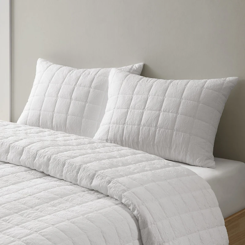 N Natori Cocoon 3 Piece Quilt Top Duvet Cover Mini Set