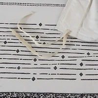 INK+IVY Nea 3pc Cotton Printed Duvet Cover Set with Trims