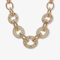 Worthington Gold Tone Womens 9 Inch Collar Necklace