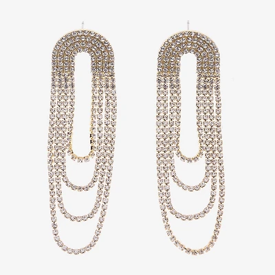 Bijoux Bar Gold Tone Womens Drop Earrings