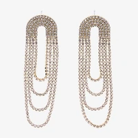 Bijoux Bar Gold Tone Womens Drop Earrings