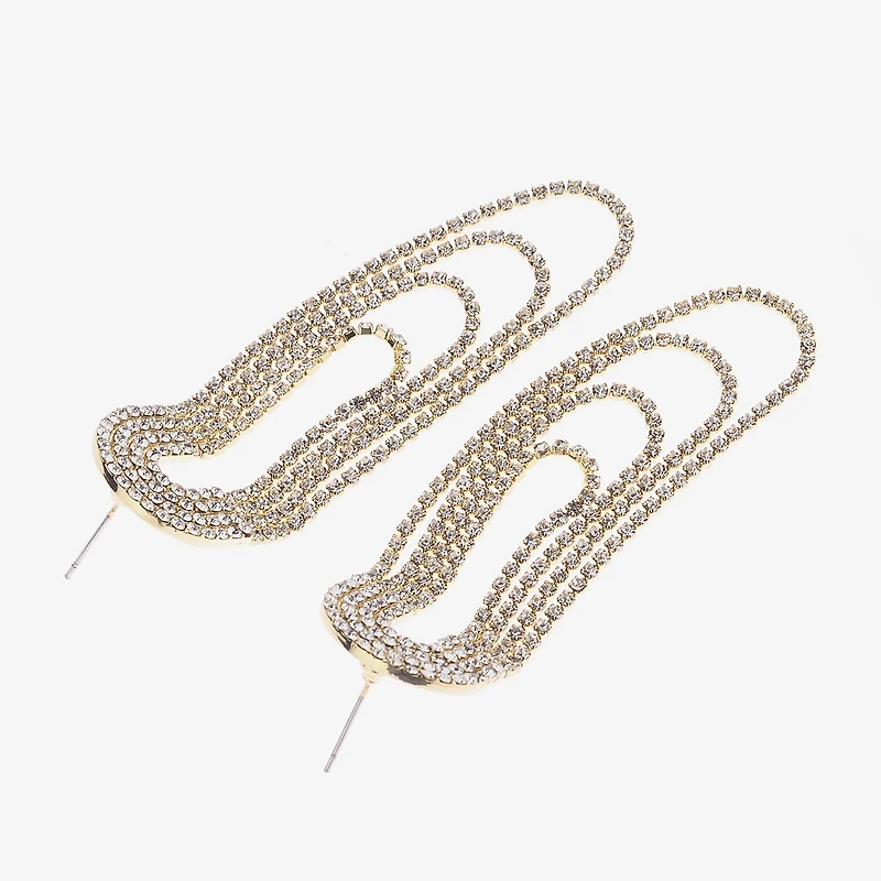 Bijoux Bar Gold Tone Womens Drop Earrings