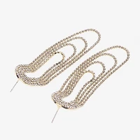 Bijoux Bar Gold Tone Womens Drop Earrings