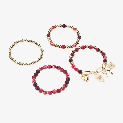 Bijoux Bar Gold Tone Womens 4-pc. Bracelet Set