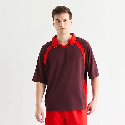 Xersion Jersey Mens Short Sleeve Polo Shirt