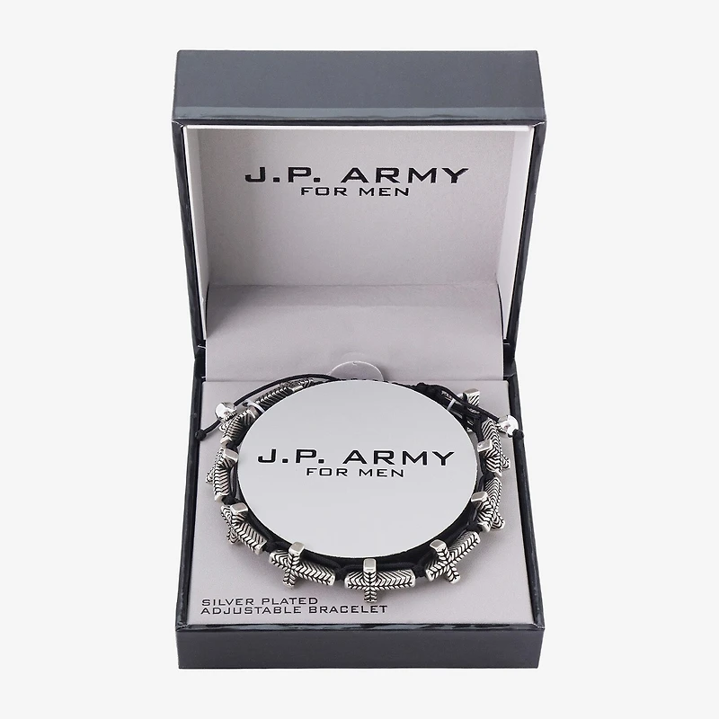 J.P. Army Mens Cross Bolo Bracelet