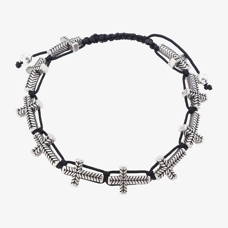 J.P. Army Mens Cross Bolo Bracelet