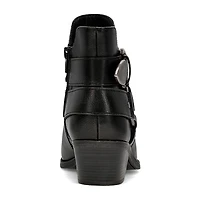 Frye and Co. Womens Bellame Stacked Heel Booties