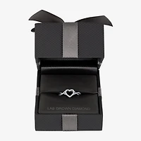 Heart (Gh / Si2 I1) Womens 1/6 CT. T.W. Lab Grown White Diamond 10K Gold Cocktail Ring