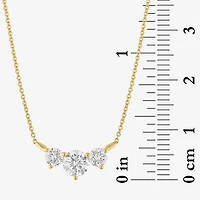 (Si2-I1/G-H) Womens 1 CT. T.W. Lab Grown White Diamond 10K Gold 18 Inch Pendant Necklace