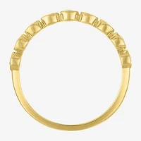 (G-H / Si2-I1)\T Womens 1/4 CT. T.W. Lab Grown White Diamond 10K Gold Anniversary Wedding Band